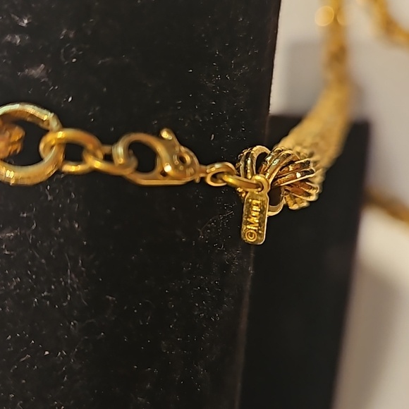 MONET 30" Rope Goldtone Ribbed Necklace - Picture 5 of 5